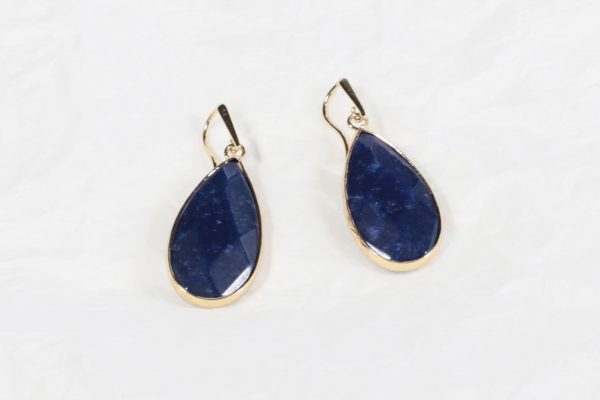 Boucles d'oreille créatrice bijoux Lapis Lazuli
