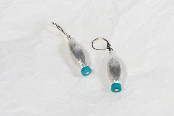 Boucles d'oreille créatrice bijoux Turquoise